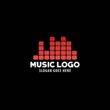 Vector Music Logo Stock Illustration