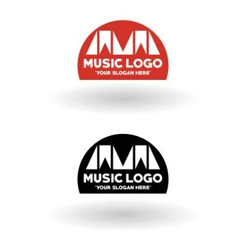 Vector Music Logo Stock Illustration