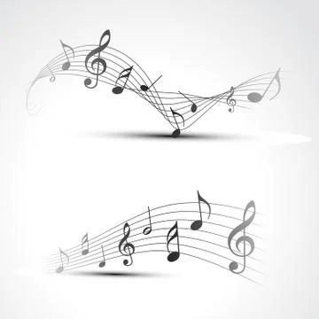 Vector music note Illustrazione stock