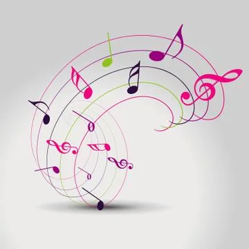 Vector music note Stock Illustration
