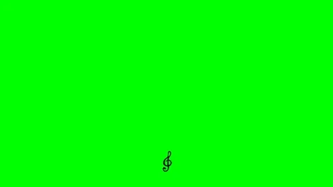 Vector music note treble clef Stock Footage 339473229
