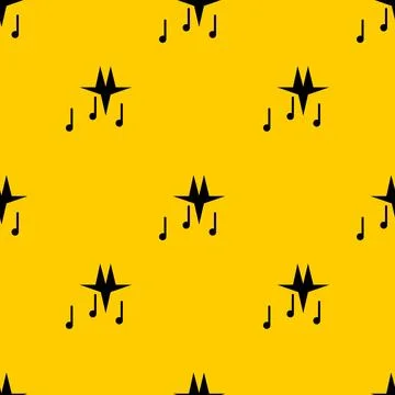 Vector music notes pattern background 스톡 일러스트