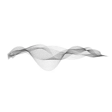 Vector music sound waves Illustrazione stock