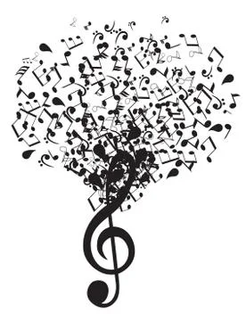 Vector Music Tree Illustrazione stock