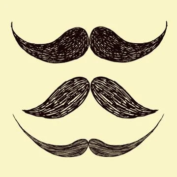 Vector mustache Stock Illustration