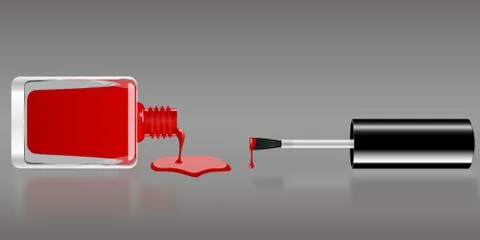 Vector Nail polish Stock Illustration