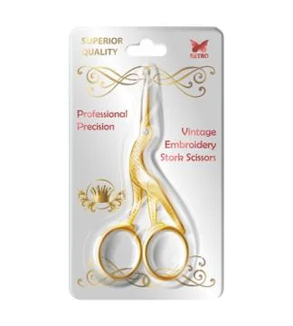 Vector nail scissors in transparent packaging Stock-Illustration