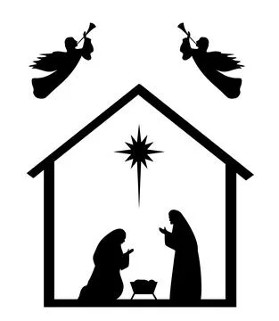 Vector Nativity Scene イラスト素材
