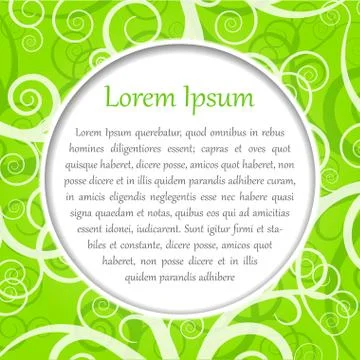 Vector natural background concept Stock Illustration