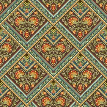 Vector nature patch pattern. Mosaic background 스톡 일러스트