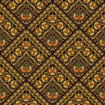 Vector nature patch pattern. Mosaic background Illustrazione stock