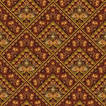 Vector nature patch pattern. Mosaic background Stock Illustration