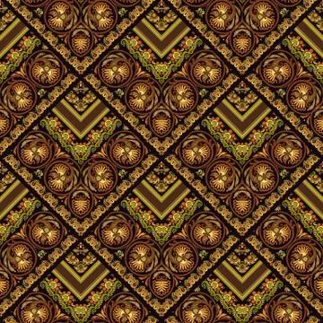 Vector nature patch pattern. Mosaic background Illustrazione stock