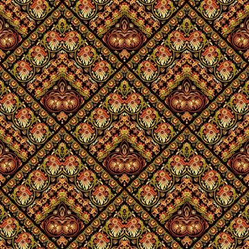 Vector nature patch pattern. Mosaic background Illustrazione stock