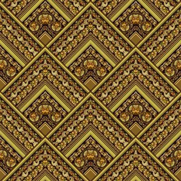 Vector nature patch pattern. Mosaic background Stock Illustration