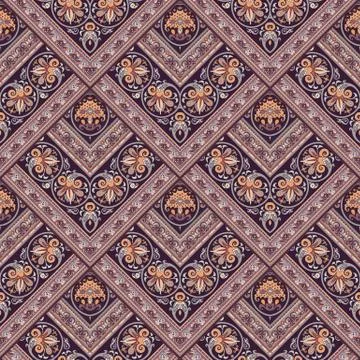 Vector nature patch pattern. Mosaic background Illustrazione stock