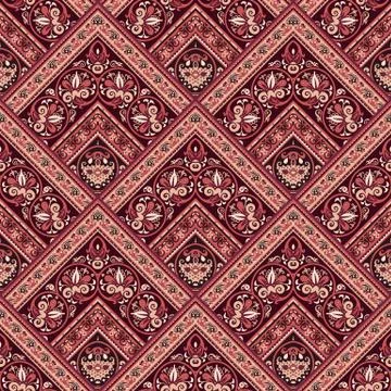 Vector nature patch pattern. Mosaic background Illustrazione stock