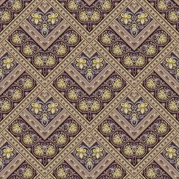 Vector nature patch pattern. Mosaic background Stock Illustration