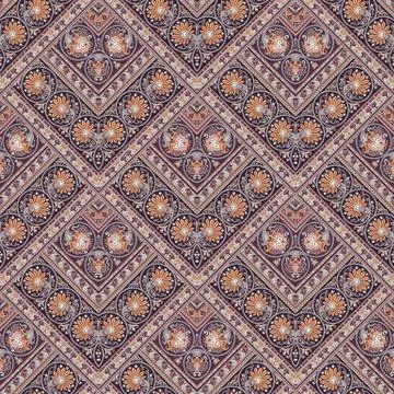 Vector nature patch pattern. Mosaic background Stock Illustration