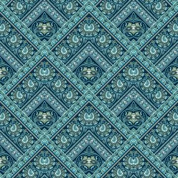 Vector nature patch pattern. Mosaic background Stock Illustration