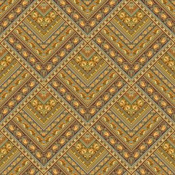 Vector nature patch pattern. Mosaic background イラスト素材