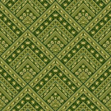 Vector nature patch pattern. Mosaic background イラスト素材