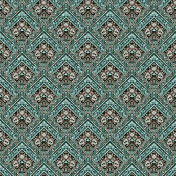 Vector nature patch pattern. Mosaic background Illustrazione stock