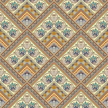 Vector nature patch pattern. Mosaic background Illustrazione stock