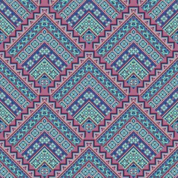 Vector nature patch pattern. Mosaic background Stock Illustration