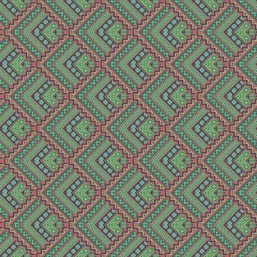 Vector nature patch pattern. Mosaic background Illustrazione stock