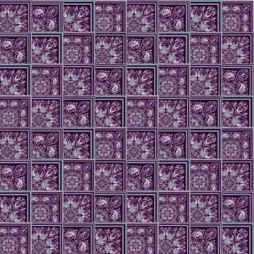 Vector nature patch pattern. Mosaic background Stock Illustration