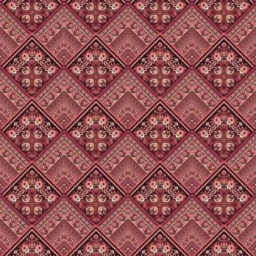 Vector nature patch pattern. Mosaic background Illustrazione stock