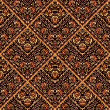 Vector nature patch pattern. Mosaic background Stock Illustration