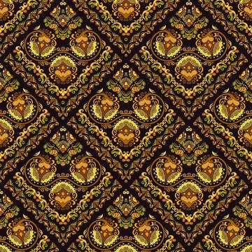 Vector nature patch pattern. Mosaic background Illustrazione stock