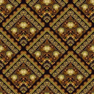 Vector nature patch pattern. Mosaic background Stock Illustration