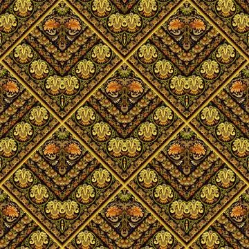 Vector nature patch pattern. Mosaic background Stock Illustration