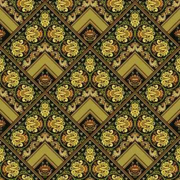 Vector nature patch pattern. Mosaic background Stock Illustration