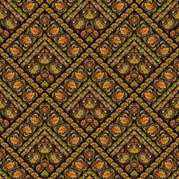 Vector nature patch pattern. Mosaic background Illustrazione stock