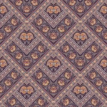 Vector nature patch pattern. Mosaic background Stock Illustration