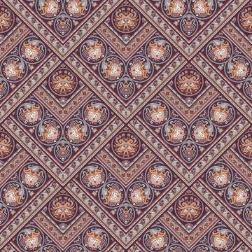 Vector nature patch pattern. Mosaic background Stock Illustration