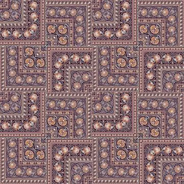 Vector nature patch pattern. Mosaic background 库存插图