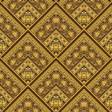 Vector nature patch pattern. Mosaic background Illustrazione stock