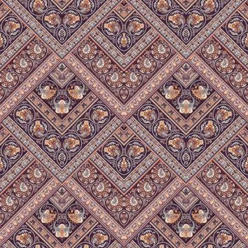 Vector nature patch pattern. Mosaic background Illustrazione stock