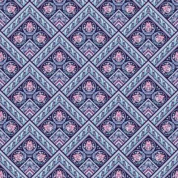 Vector nature patch pattern. Mosaic background Ilustración de archivo