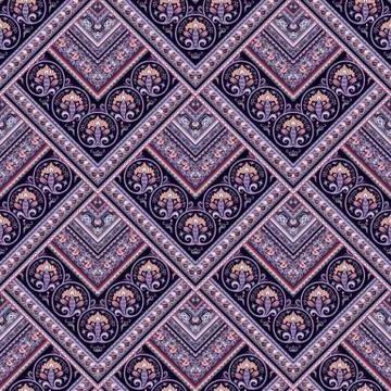 Vector nature patch pattern. Mosaic background 스톡 일러스트