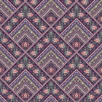 Vector nature patch pattern. Mosaic background Illustrazione stock