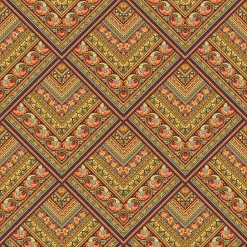 Vector nature patch pattern. Mosaic background Illustrazione stock