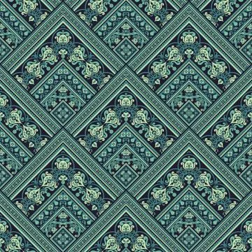 Vector nature patch pattern. Mosaic background Stock Illustration