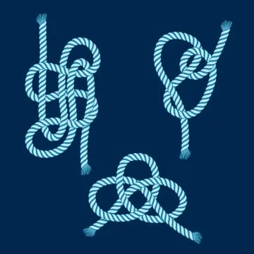 Vector nautical knot Stock Illustration
