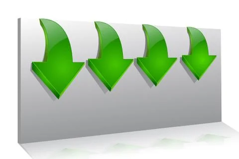 Vector navigation arrows on the paper Stock Illustration